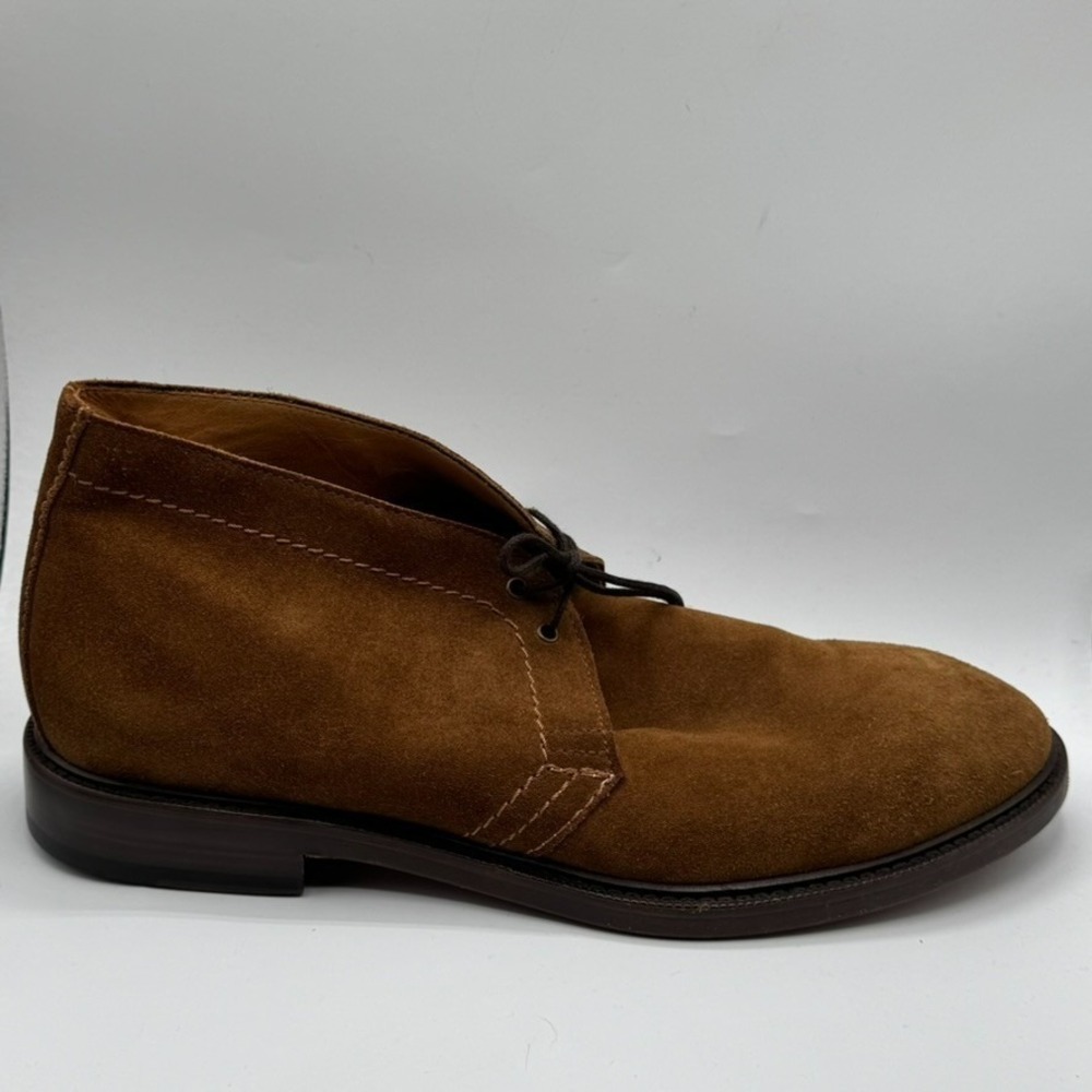 Antonio Maurizi Chukka Boots Mens It 43 US 9 Cognac Brown Suede Suitsupply Italy